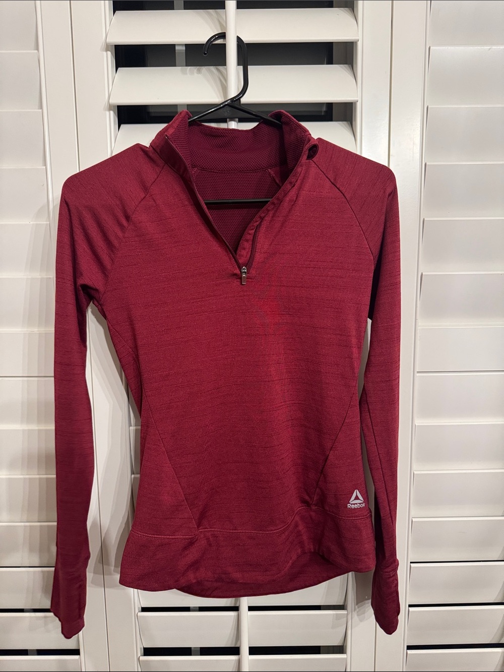 Reebok Women’s Maroon Half-Zip Performance Pullover